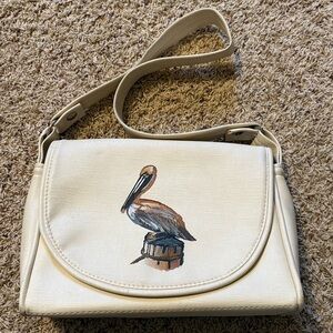 Vintage Pelican "The Florida Keys Handbag" Marine Vinyl Handbag - Shoulder Bag